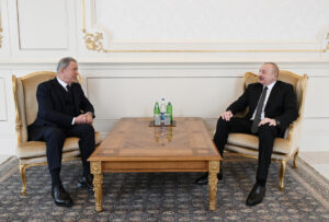 President Ilham Aliyev Receives Turkish Parliamentary Defense Chairman Hulusi Akar