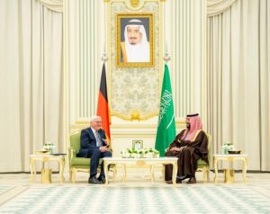 Saudi Crown Prince Receives German President Steinmeier in Riyadh