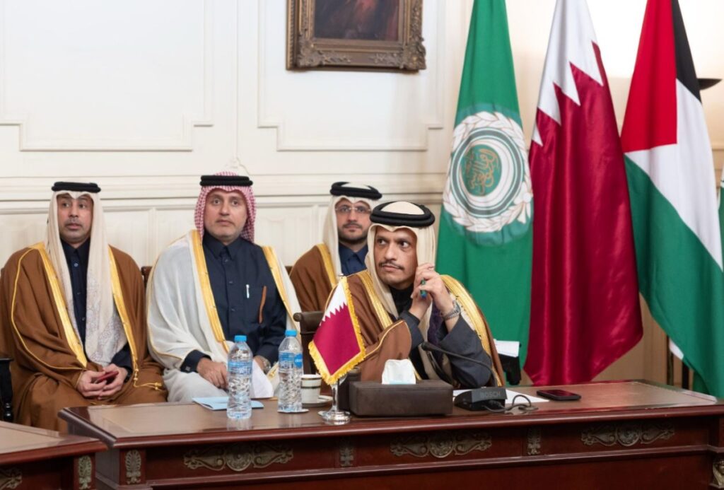 Qatar Participates in Six-Party Arab Ministerial Meeting on Palestine in Cairo