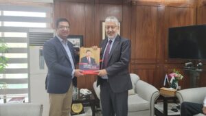 Renowned Philanthropist and Award-Winning Author Mr. Khalid Taimur Akram Visits HEC Chairman