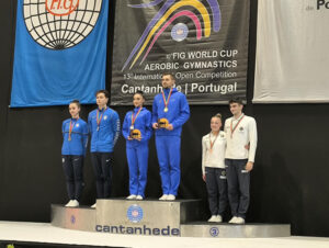 Azerbaijani Gymnasts Secure Gold at Aerobic Gymnastics World Cup in Portugal