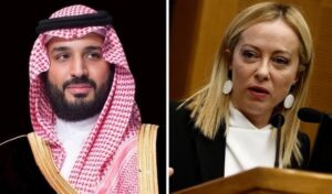 Saudi Crown Prince Discusses Key Issues with Italian PM Meloni