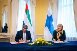 Abdullah bin Zayed Meets Finnish FM Elina Valtonen