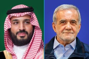 President Pezeshkian Affirms Iran’s Commitment to Peace in Call with Saudi Crown Prince