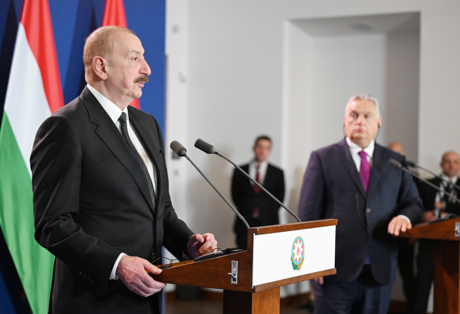 President Ilham Aliyev Highlights Azerbaijan’s Initiative in Peace Process with Armenia in Budapest