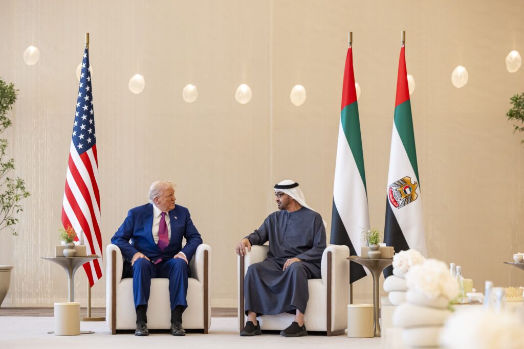UAE President Sheikh Mohamed bin Zayed Welcomes US President Donald Trump