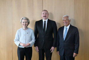 President Ilham Aliyev Meets with EU Leaders in Tirana
