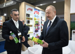 President Ilham Aliyev Visits InterFood Azerbaijan and Caspian Agro Exhibitions