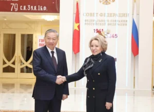 Vietnamese Party Chief Tô Lâm Meets Russian Federation Council Speaker in Moscow