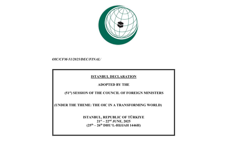 OIC Adopts Landmark Resolution on Western Azerbaijan Community at 51st Council of Foreign Ministers in Istanbul