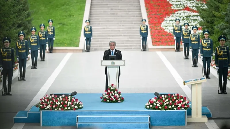 President Tokayev Leads Flag-Raising Ceremony to Mark Kazakhstan’s State Symbols Day