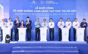 Prime Minister Chính Attends Groundbreaking of $300 Million Hanoi CMC Creative Space