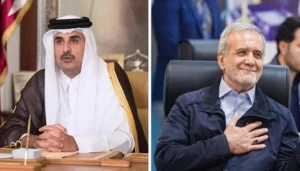 Amir of Qatar Receives Phone Call from Iranian President