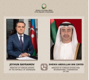 Azerbaijani, Emirati Foreign Ministers Discuss Bilateral and Regional Issues in Phone Call