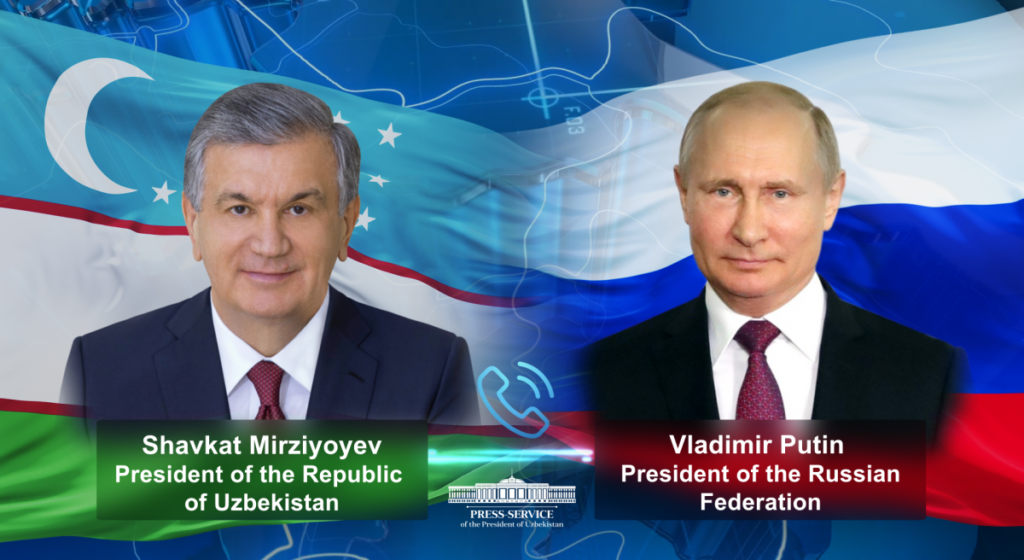 Presidents of Uzbekistan and Russia Hold Telephone Talks