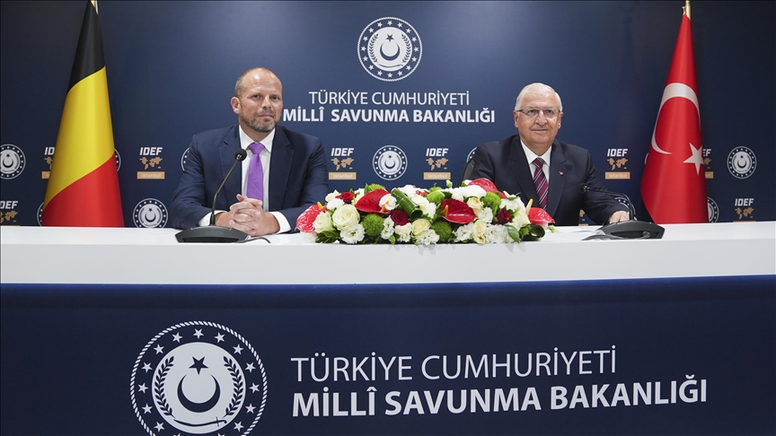 Turkish and Belgian Defense Ministers Discuss Bilateral Cooperation at IDEF 2025 in Istanbul
