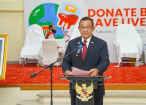 Blood Donation on Independence Day Celebration - Indonesian Embassy and PCRS Signed MoU on Humanitarian Cooperation