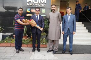 Tajik Ambassador Visits HUM Network Islamabad Office, Discusses Media Engagement