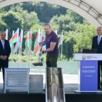 President Ilham Aliyev Lays Foundation Stone for Hakarichay Reservoir in Lachin