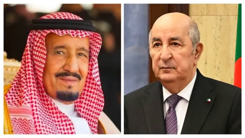 Saudi King Salman Congratulates Algerian President Tebboune on 64th Independence Anniversary