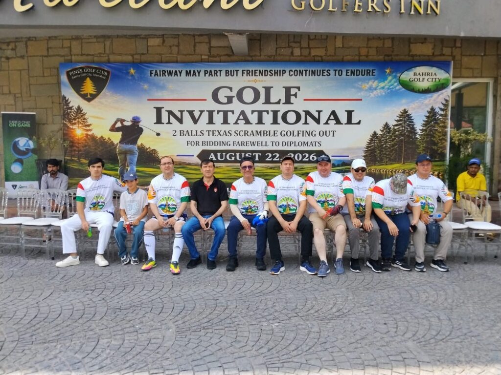 Tajik Embassy in Pakistan organizes golf event to mark 35th Independence Anniversary