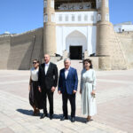 Azerbaijan, Uzbekistan Presidents and First Ladies Visit Historic Ark Fortress in Bukhara