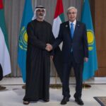 Abu Dhabi Crown Prince Meets Kazakh President on Sidelines of BRICS Summit in New Delhi