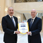 President Ilham Aliyev Receives FIFA President Gianni Infantino in Baku