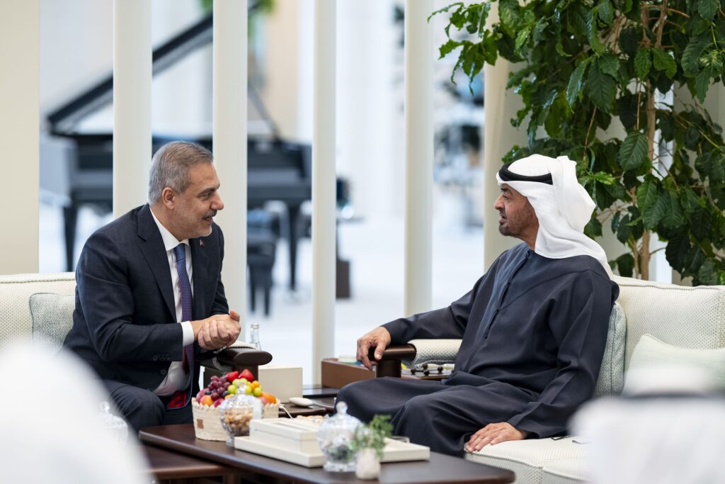 UAE President Receives Turkish Foreign Minister Hakan Fidan in Abu Dhabi