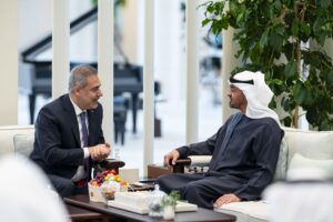 UAE President Receives Turkish Foreign Minister Hakan Fidan in Abu Dhabi
