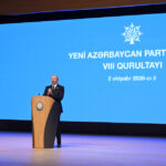 President Ilham Aliyev Addresses 8th Congress of New Azerbaijan Party